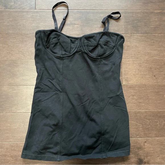 Aritzia’s - Talula XS Black Bustier Spaghetti Strap Tanktop - Picture 1 of 5